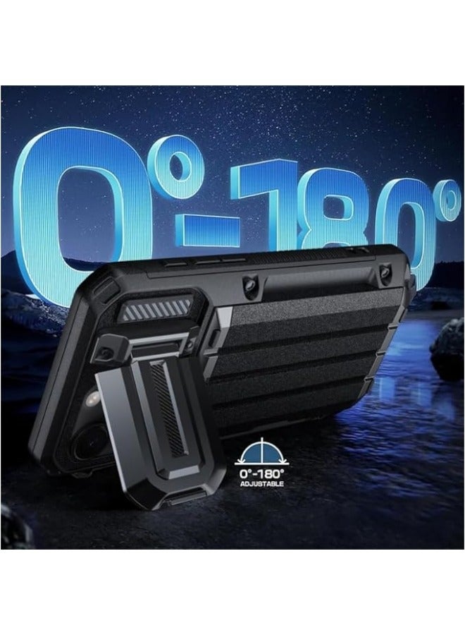 15 Pro Max Case with Card Holder 4 Cards Camera Protection Cover Kickstand Grade Drop Protection  - Image 5