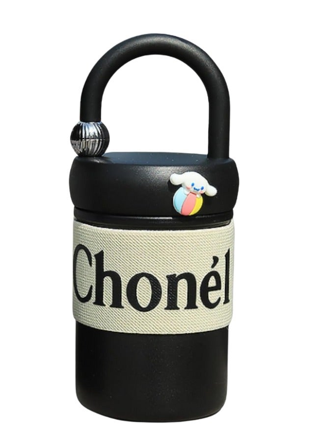 Twisoo Twisoo Premium French Thermo Mug – Vacuum Insulated Stainless Steel with Handle (400ml, Black)  - Image 1