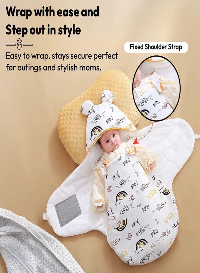 StarAndDaisy Baby Swaddle Wrap for Newborn 0–9 Months, Baby Sleeping Bag Or Blanket, Muslin Swaddle for New Born Baby for All Season (Boys & Girls)-Rainbow Print - Image 3