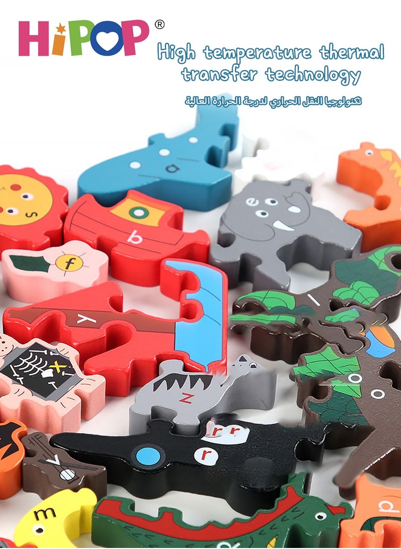 HIPOP - Jenga Game Building Blocks for Kids,Early Education Cognition Game,3D Wooden Puzzle Game - Image 1