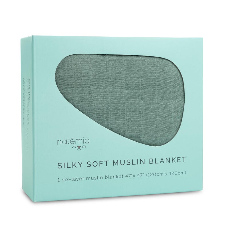 Natemia Muslin Baby Blanket  Organic Baby Blankets for Girls and Boys Newborn Essentials Swaddle Blanket Unisex MultiUse as Towel Stroller Cover Swaddles for Newborn 47 x 47