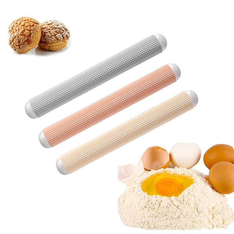 Primetan 11 inch Stainless Steel Rolling Pins Metal Springer with Handle Design Smooth Light Weight NonStick Roller for Chapatti Pie Crust Cookie Pastry Pizza Dough Rolling Pin Medium 1PCS - Image 1