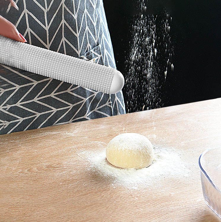 Primetan 11 inch Stainless Steel Rolling Pins Metal Springer with Handle Design Smooth Light Weight NonStick Roller for Chapatti Pie Crust Cookie Pastry Pizza Dough Rolling Pin Medium 1PCS - Image 2