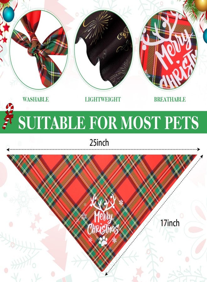Saintrygo 8 Packs Halloween Dog Bandanas Thanksgiving Day Christmas Holiday Birthday Scarf Adjustable Pet Scarf Pet Bandana for Small Medium Dogs Cats Costume Supply, Classic - Image 2