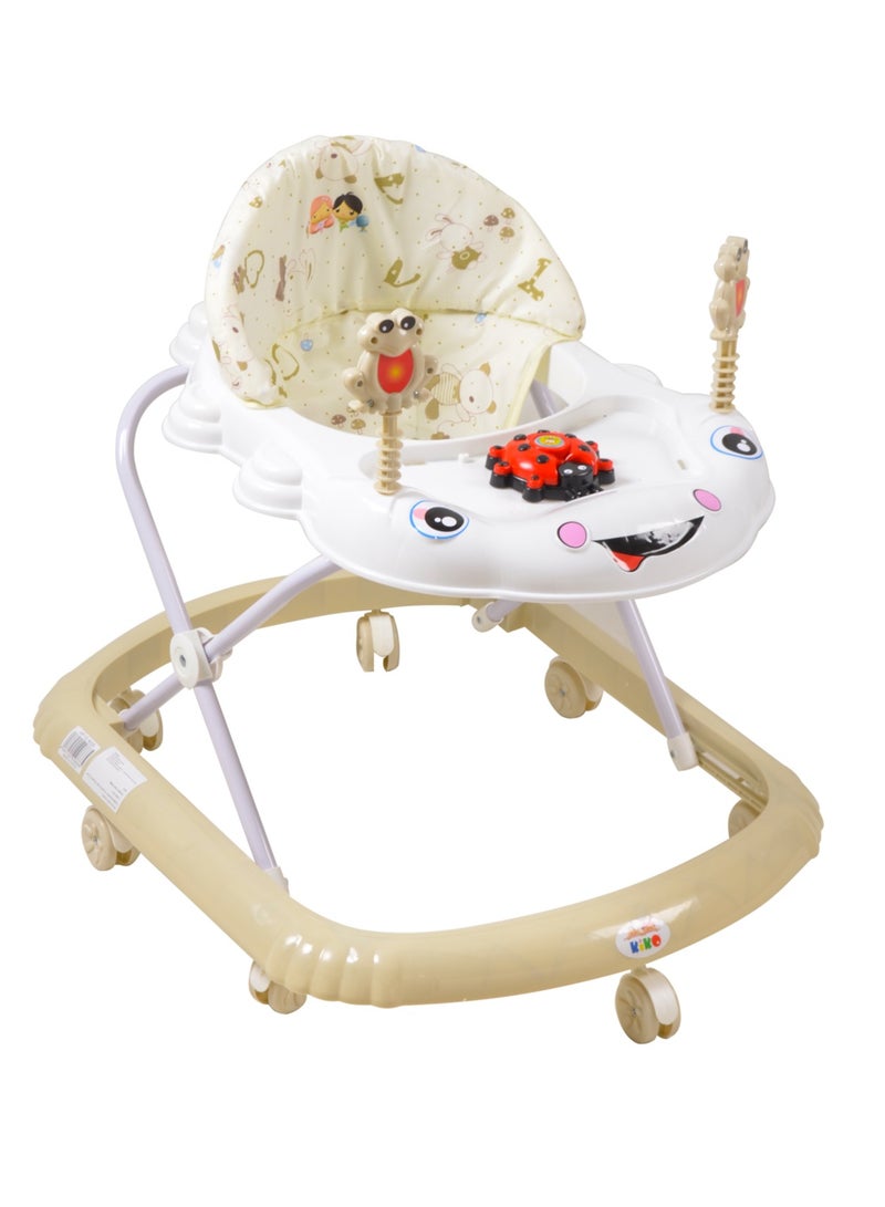 Kiko Baby Walker With Toys - Beige - Image 1