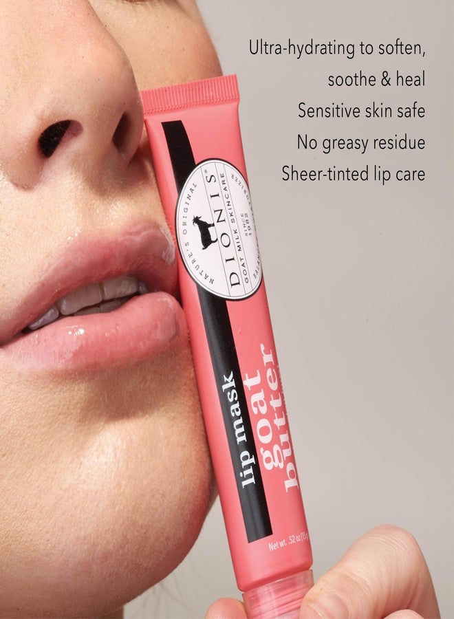 Dionis Goat Butter Lip Mask with Gentle Exfoliation, Sweet Berry, 0.52 oz - Image 3