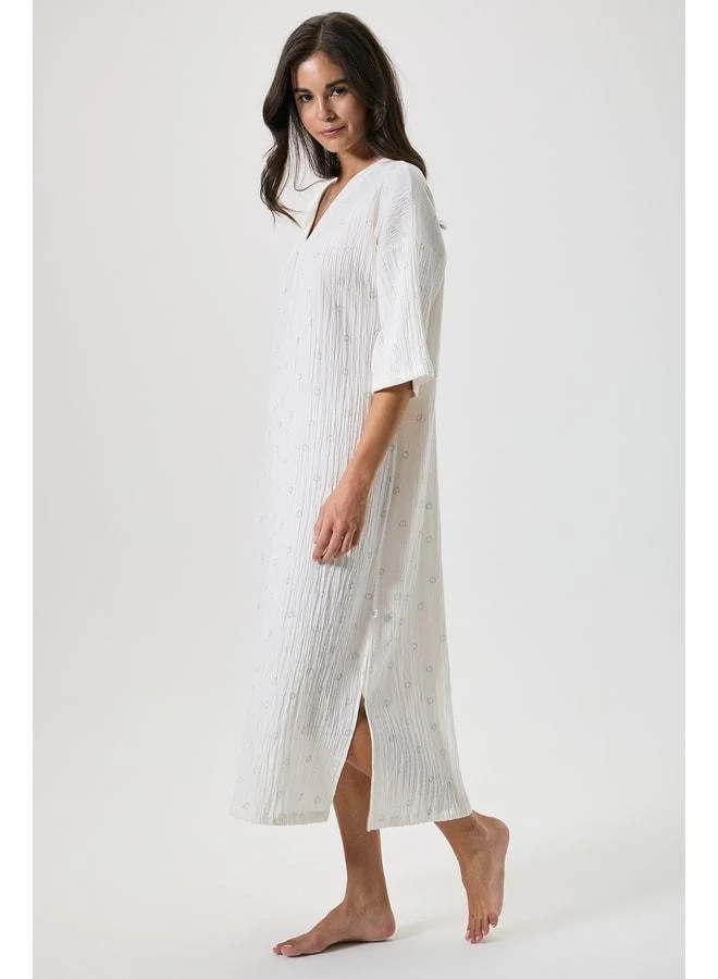 Penye Mood 100% cotton muslin dress.