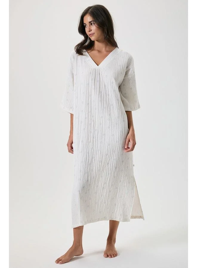 Penye Mood 100% cotton muslin dress.