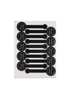 SYBL 20 Sheets(200Pcs) Food Retail Package Seal Self Adhesive Paper Sticker Labels Sealing Stickers Tamper Evident Labels Decorative Labels For Handmade Baking Craft Arts And More  - Image 1