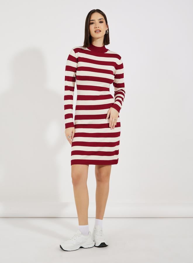 Styli Striped Sweater Dress  - Image 1