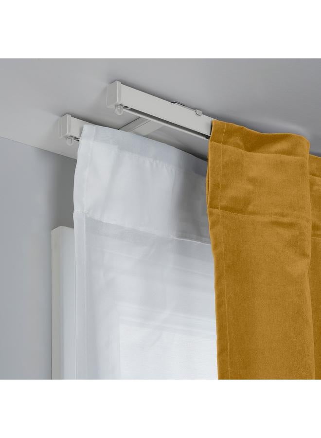 زبون حامل سقف لسكة ستائر عدد 2، أبيض - Image 4