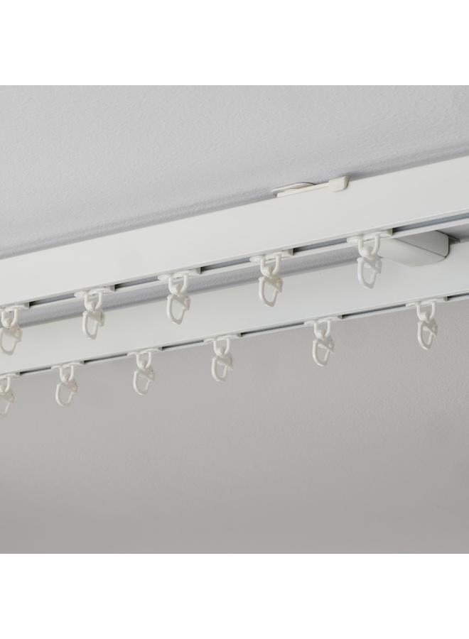 زبون حامل سقف لسكة ستائر عدد 2، أبيض - Image 3