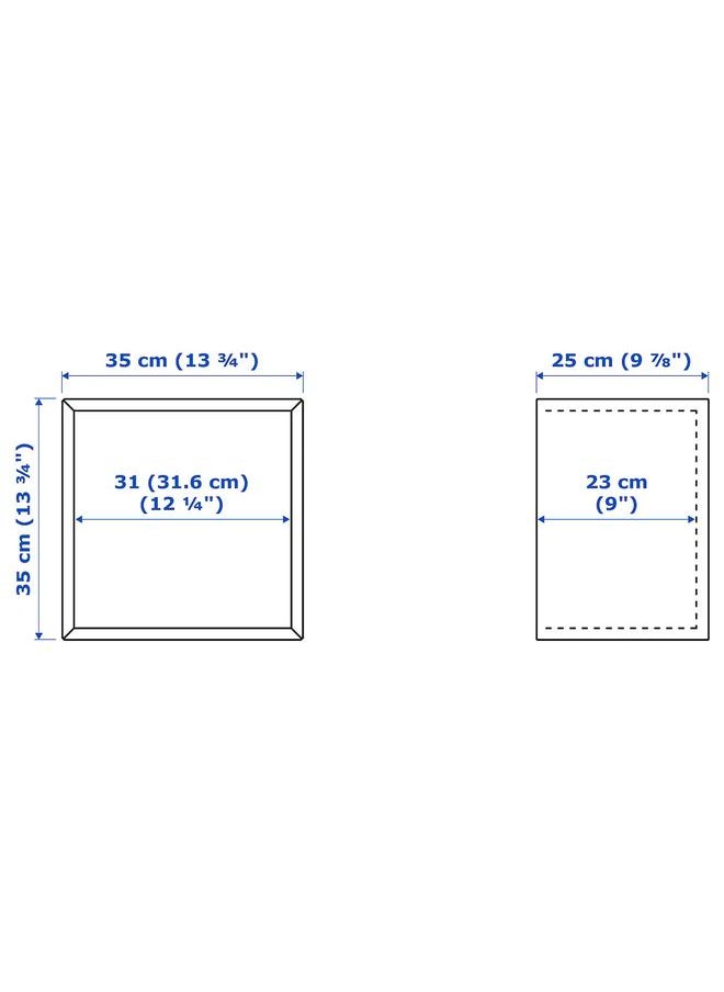 إيروريكس - خزانة، تأثير الجوز البني، 35x25x35 سم - Image 1