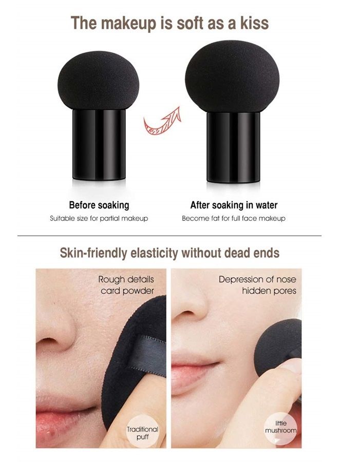 Aooba Air Cushion CC Cream Moisturizing Concealer Mushroom Head Brush Waterproof Makeup Foundation Moisture BB Cream for Women Girls (flower)  - Image 2
