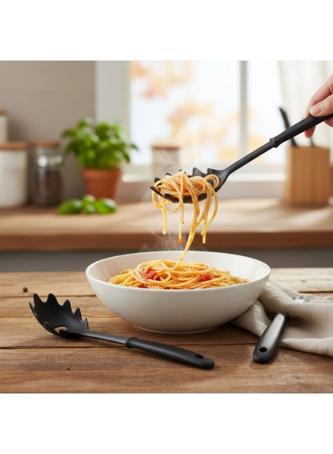 كلوكس طقم ملعقة غرف وتقديم المكرونة والسباغيتي 2 حبة - Image 1