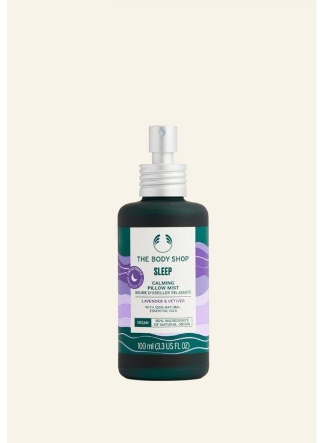 THE BODY SHOP Sleep Calming Pillow Mist – Bedtime Spray with Lavender & Vetiver Essential Oils, Improves Sleep Quality, Vegan, 90% Natural Origin Ingredients, 100ml - Image 1