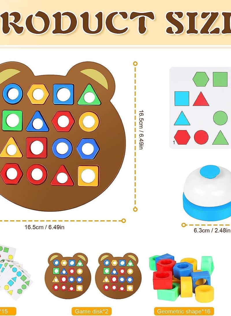 Excefore Baby Sensory Toys, Board Game Puzzles for 3 Year Olds, Toddler Toys for Educational Learning  And Color Sorting - Image 5