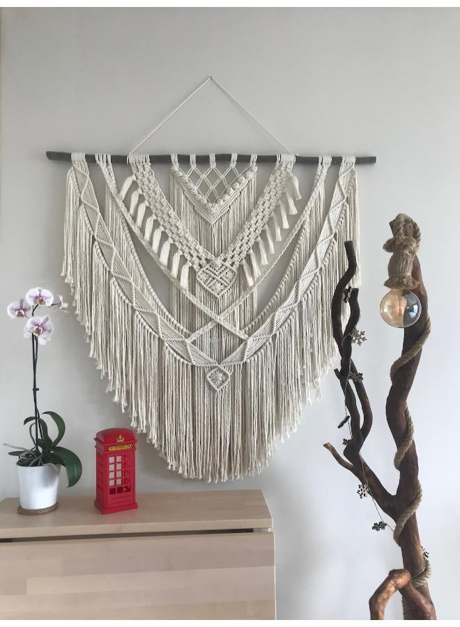 انتيكيانو مكرمية معلقة على الحائط، على الطراز البوهيمي - Image 1