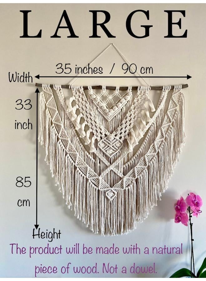 انتيكيانو مكرمية معلقة على الحائط، على الطراز البوهيمي - Image 3