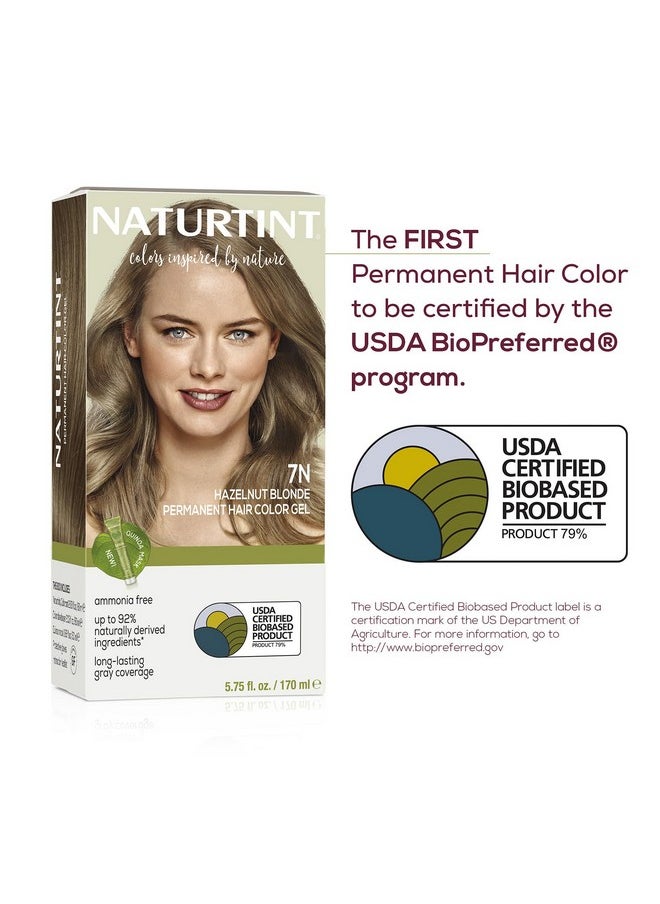 NATURTINT Permanent Hair Color 7N Hazelnut Blonde (Pack Of 6) Ammonia Free Vegan Cruelty Free Up To 100% Gray Coverage Long Lasting Results  - Image 5