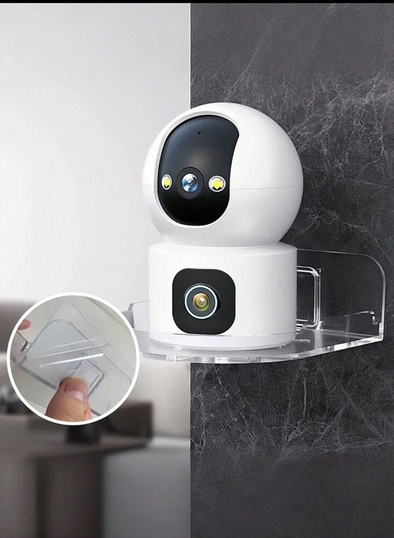 Small Wall Shelf for Surveillance Cameras, Speakers, Baby Monitors, and More – Universal Adhesive Shelf, Easy to Install without Drilling  - Image 2