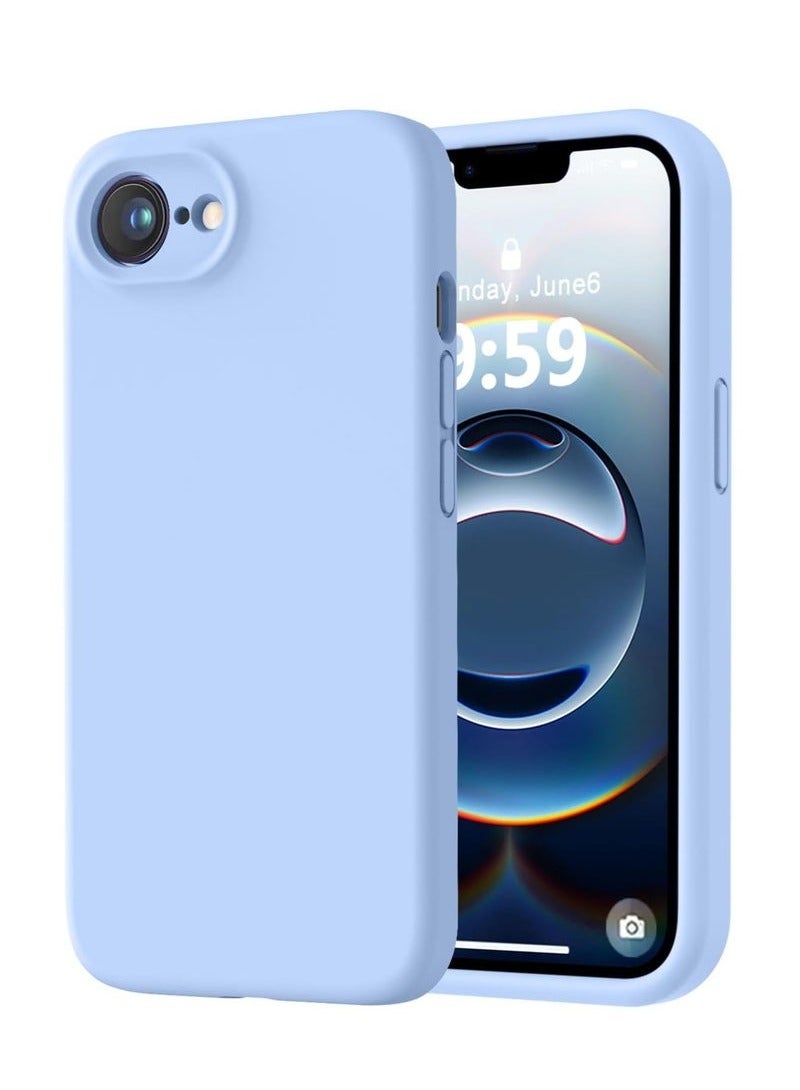 TIGER iPhone 16e Case Cover 6.1-Inch – Premium Silicone Protective Phone Case with Soft Microfiber Lining, Anti-Scratch Shockproof Bumper, Slim Fit Drop Protection, Durable & Lightweight Grip-Friendly Cover for iPhone 16e – Daily Use & Stylish Design Sky Blue - Image 1