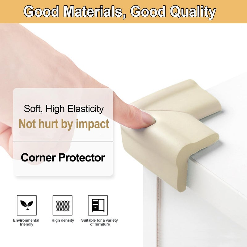 Dekukar (8 Pack) Corner Protectors for Kids, Upgraded Foam Soft Corner Guards Baby Safety Furniture Table Sharp Corner Protection, Self-Adhesive Cushion Bumpers, Pre-Taped for Direct Use - Image 3