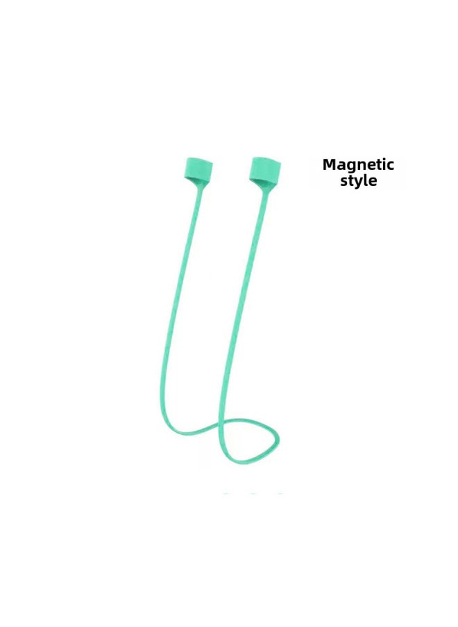 Generic - For Airpods3 Headset Anti-lost Rope Silicone Magnetic Anti-lost Lanyard Apple Pro2 Bluetooth Headset Anti-lost Rope-Color:"Magnetic" Mint Color-Model:Bare Metal Without Packaging - Image 1