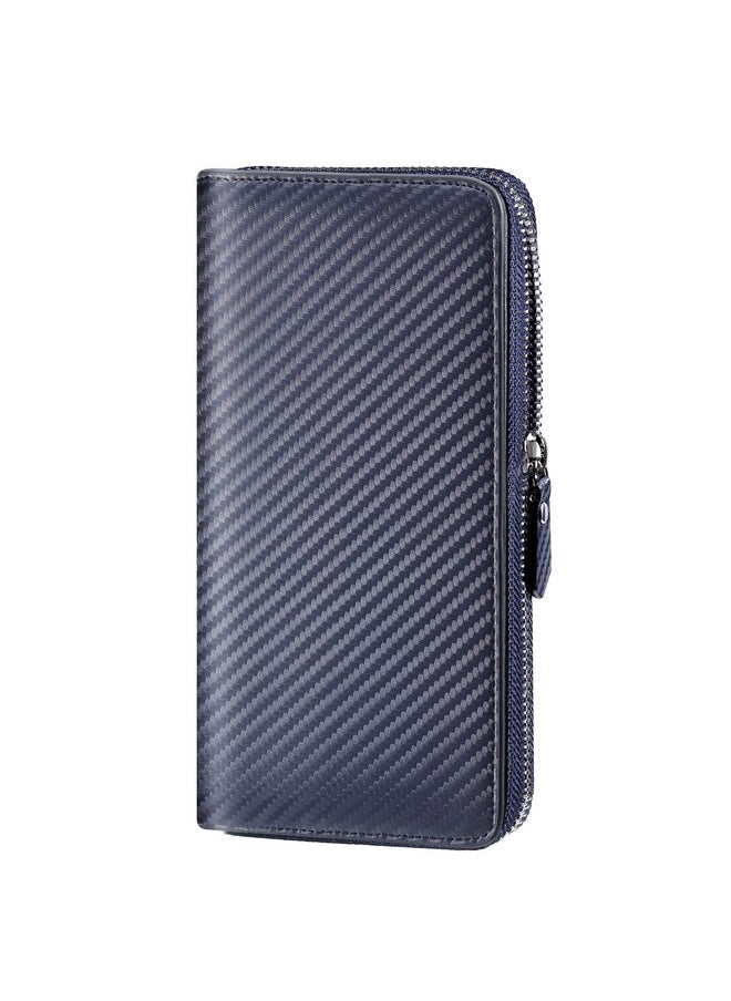 Travelambo Large Wallets For Women Zip Around Ladies Clutch Long Wallets  - Image 1