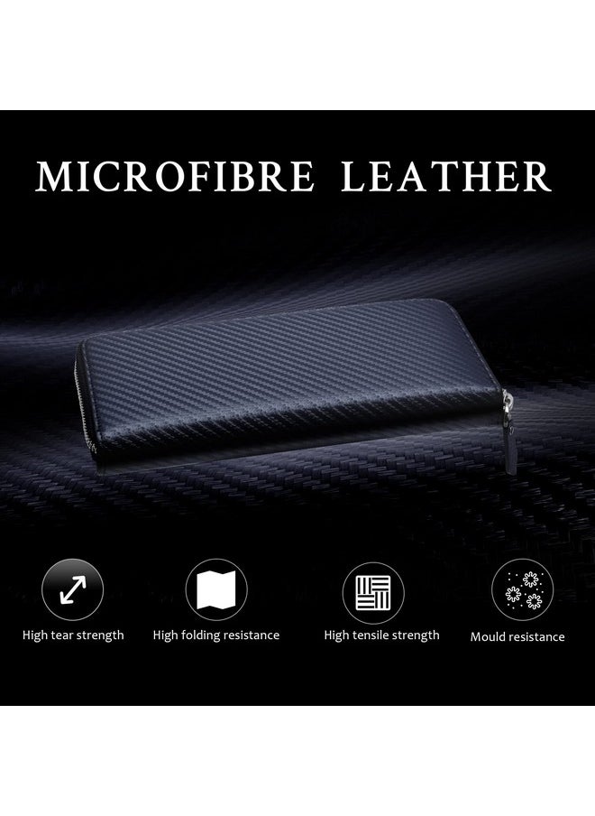 Travelambo Large Wallets For Women Zip Around Ladies Clutch Long Wallets  - Image 3