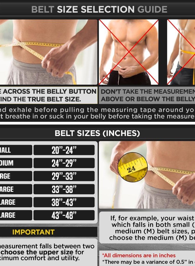 Rdx Weight Lifting Belt Gym Fitness, Cowhide Leather, 4” 6” Padded Lumbar Back Support, 10 Adjustable Holes, Weightlifting Powerlifting Bodybuilding Deadlift Squat Workout Strength Training, Men Women - Image 2