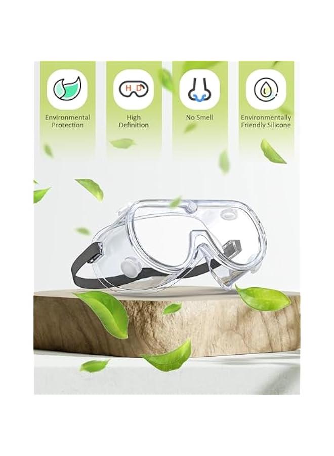 Arabest Anti-Fog Indirectly Vented Lab Safety Goggles Over Glasses  - Image 5