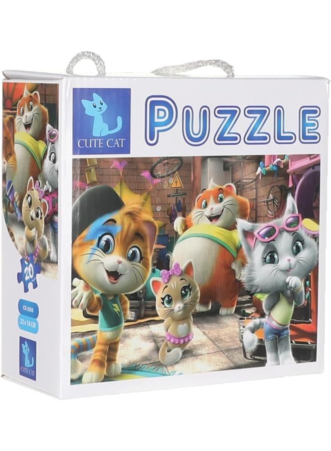 Cute Cat 44 Cats Jigsaw Puzzle - 2in1 - Image 2