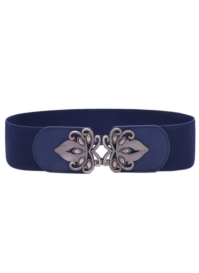Syuer - Womens Vintage Wide Elastic Stretch Waist Belt Retro Cinch Belt - Image 1