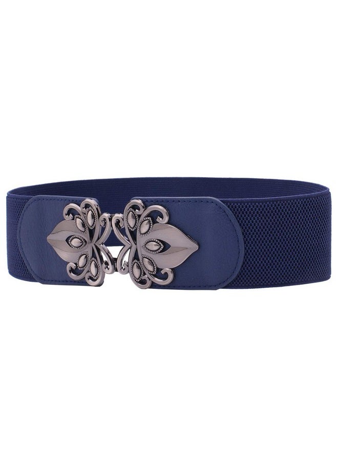 Syuer - Womens Vintage Wide Elastic Stretch Waist Belt Retro Cinch Belt - Image 1