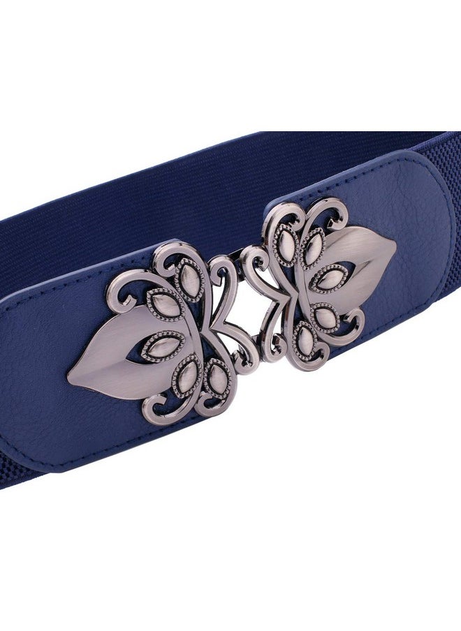 Syuer - Womens Vintage Wide Elastic Stretch Waist Belt Retro Cinch Belt - Image 1