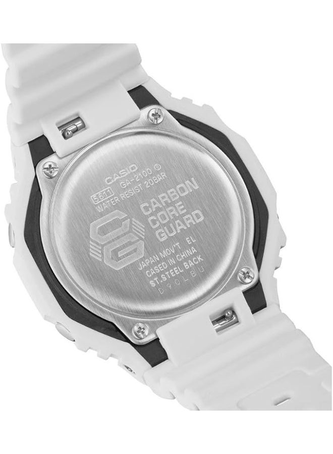 G-SHOCK Casio G-Shock GA-2100-7A7DR Analog-Digital World Time Watch - White - Image 3