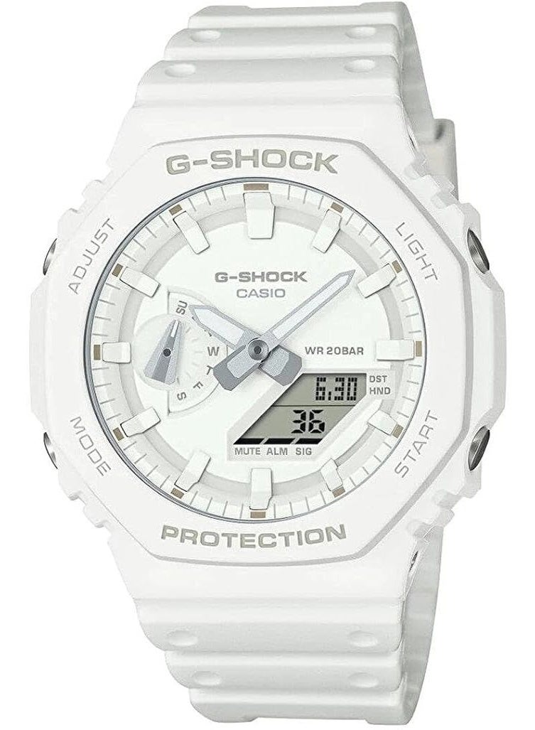 G-SHOCK Casio G-Shock GA-2100-7A7DR Analog-Digital World Time Watch - White - Image 5