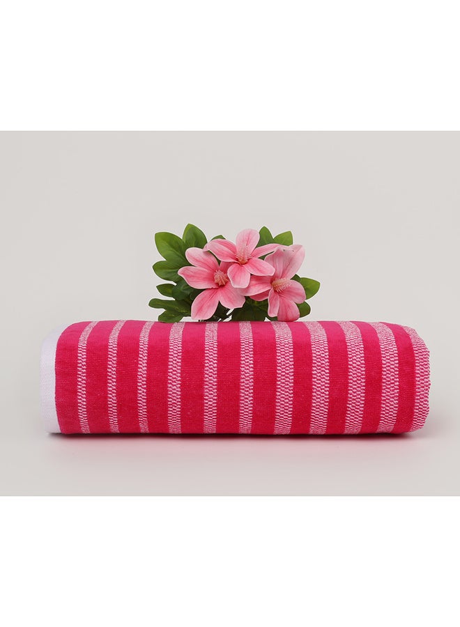 White Rose Towel OASIS S - 450 GSM - 100% Cotton Velour - Bath Sheet 80x160 cm -MultiColour - Modern Stripe Design - Luxury Touch - Extra Absorbent - Image 1