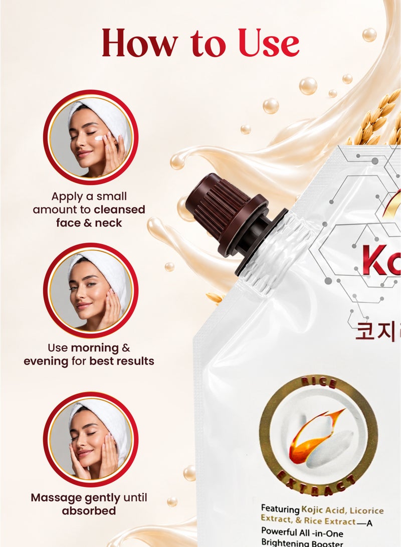 مليكا مالیكا كريم حمض الكوجيك بخلاصة الأرز | كريم إشراق البشرة | يُشرق الركبتين والمرفقين بشكل ملحوظ | العناية بالبشرة الكورية - Image 3