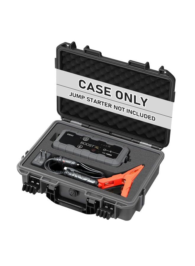 LOTOCASE Case for NOCO Boost GB50 – Waterproof Hard Shell Carrying Case with Custom Pre-Cut Foam, Shockproof Protective Travel Box Compatible with Boost GB50 UltraSafe Jump Starter - Image 1