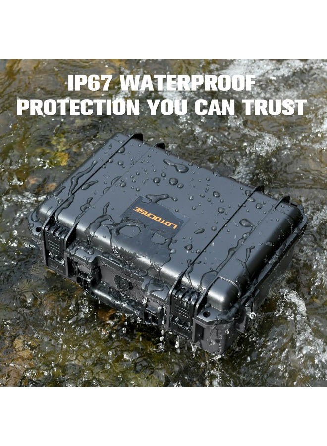 LOTOCASE Case for NOCO Boost GB50 – Waterproof Hard Shell Carrying Case with Custom Pre-Cut Foam, Shockproof Protective Travel Box Compatible with Boost GB50 UltraSafe Jump Starter - Image 3