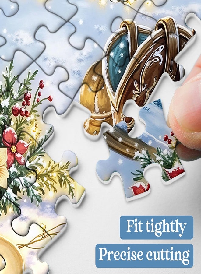 PPuzzling Winter Country Puzzles for Adults 1000 Pieces, Snowy Cowboy Boots Farm Jigsaw Puzzles, Cozy Rustic Landscape Puzzle - Image 3