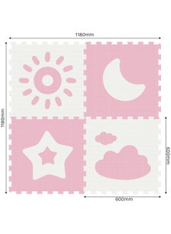 Sunta - Weather Series Classic Puzzle Mat 4pc - Pink