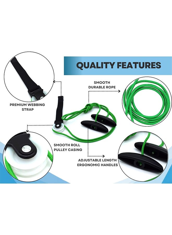 جي أس بكرة الكتف للعلاج الطبيعي مع دليل التمرين -تحسن قوة الكتف ونطاق حركتها -تقلل الألم، وتساعد في شفاء العضلات -معدات العلاج الطبيعي (أخضر) - Image 2