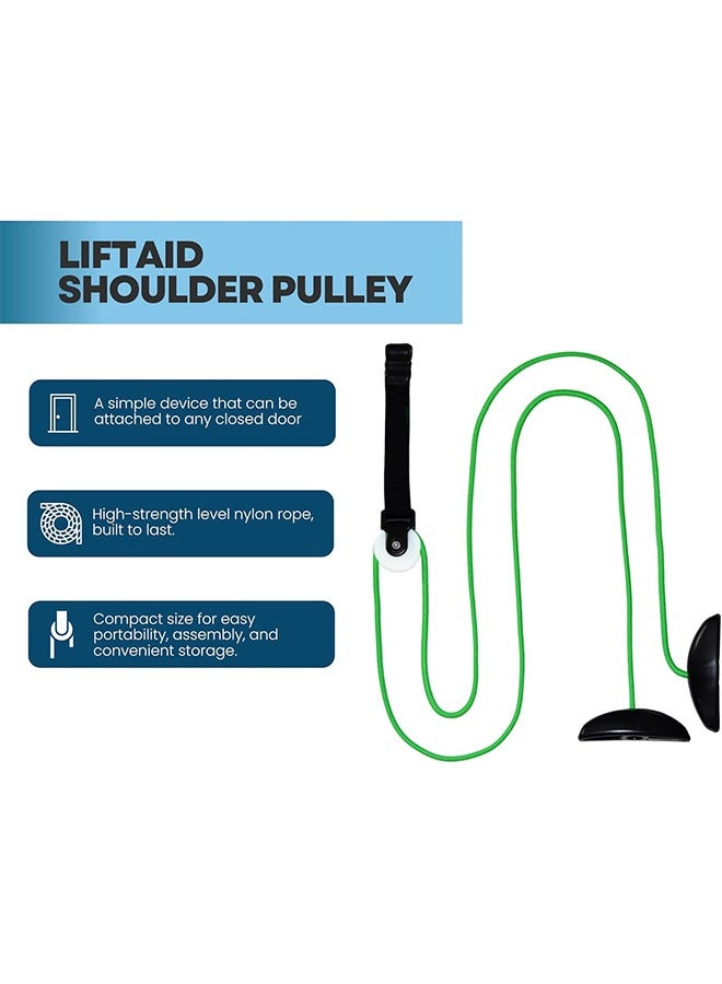 جي أس بكرة الكتف للعلاج الطبيعي مع دليل التمرين -تحسن قوة الكتف ونطاق حركتها -تقلل الألم، وتساعد في شفاء العضلات -معدات العلاج الطبيعي (أخضر) - Image 5