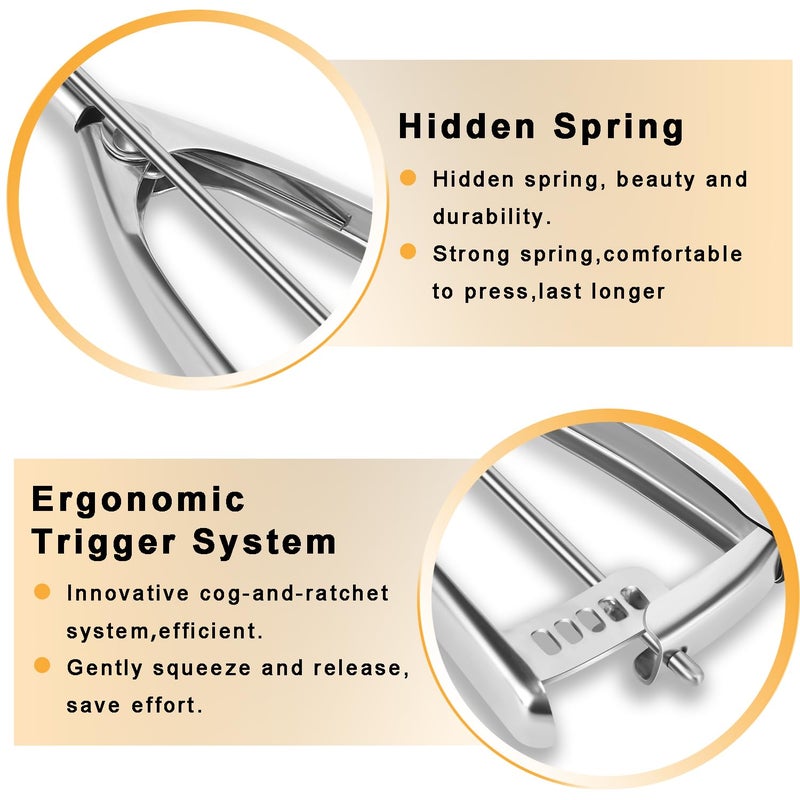 Fayomir Large Cookie Scoop 4 Tablespoon Size 16 Cookie Dough Scoop 2 OZ Cookie Scoop for Baking Selected 188 Stainless Steel for Making Cookie Cupcake Muffin Melon Ball Ice Cream - Image 5