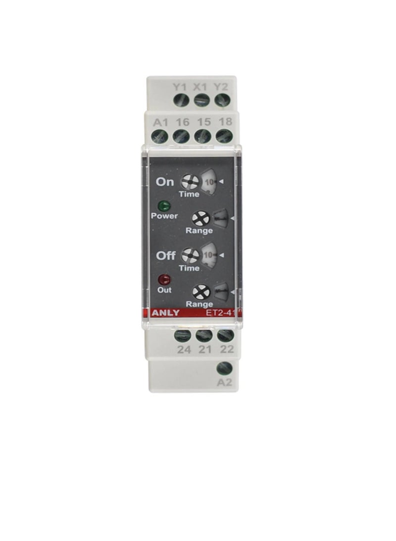 ANLY Analog Twin Timer AC/DC 24-240V ET2-41 Anly Electronics  - Image 2