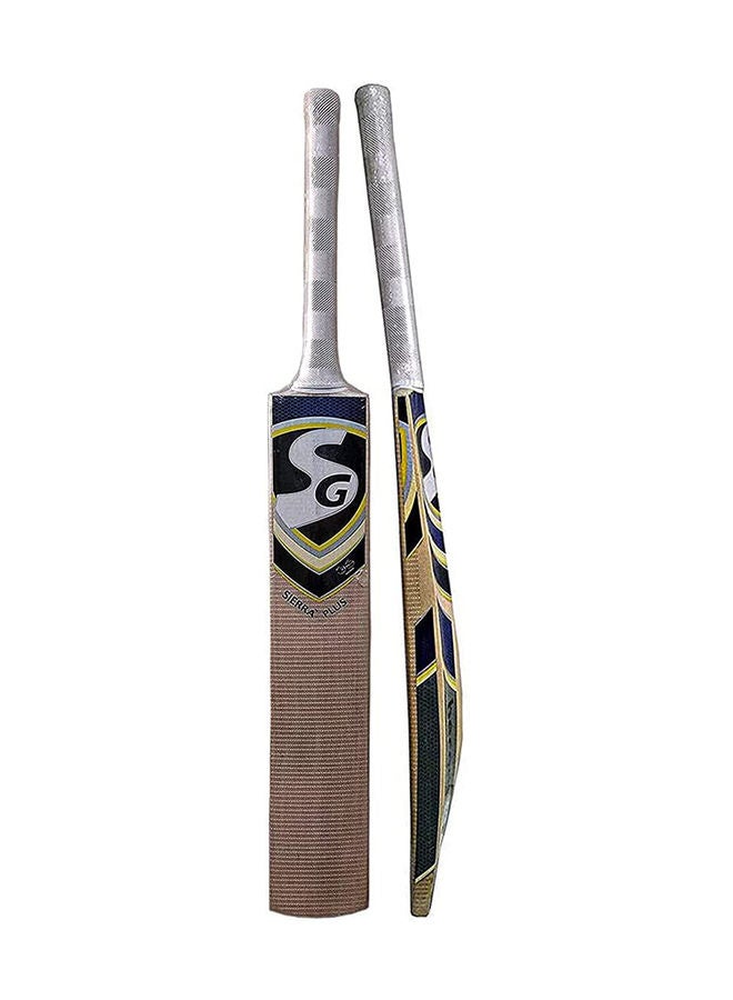 SG Sierra Plus Cricket Bat For Mens and Boys (Beige, Size - 4) | Material: Kashmir Willow | Lightweight | Free Cover | Ready to play | For Intermediate Player - Image 1