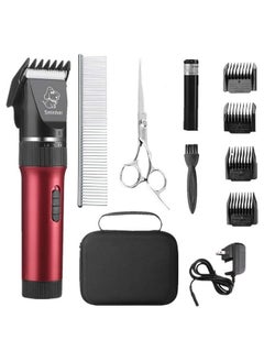 SMINIKER Sminiker Low Noise Horses Clippers Rechargeable Cordless Pet Clippers Grooming Kit with Storage Bag 5 Speed Professional Animal Clippers Pet Grooming Kit  - Image 1